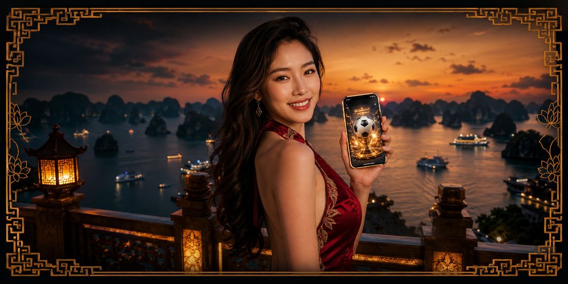 Khung cảnh người chơi cá cược trên điện thoại ven biển Hạ Long